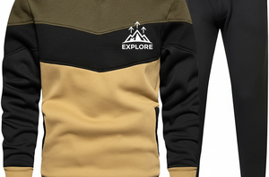 Chándal Deportivo Personalizado para Hombre con Capucha, 100% Algodón, Transpirable y Antibacteriano |   Conjunto Deportivo de Forro Polar para Invierno |   Logotipo Bordado - Product Image 5