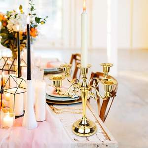 Haute qualité Portable événement fête mariage pièce maîtresse décoration de Table bougeoir Unique en aluminium bougie pot - Product Image 6