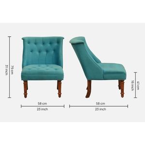 Silla moderna de terciopelo Ludovic para sala de estar elegante y cómoda para uso doméstico - Product Image 2