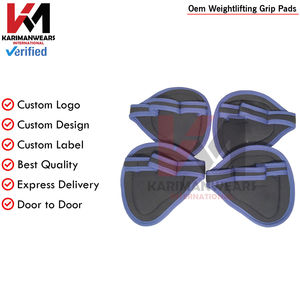 Gants d'entraînement pour la salle de sport, poignées de gym durables, coussinets de préhension, rembourrage en caoutchouc, évitent les callosités, hommes femmes, couleur rose, musculation, force - Product Image 5