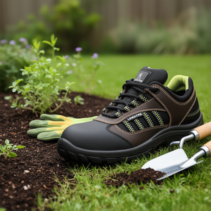 Chaussures de sécurité Douro S3 SRC EN20345 Taille 41 Noir/Marron Cuir/Textile, Gants de jardin et équipement de protection par LEMAITRE - Product Image 3