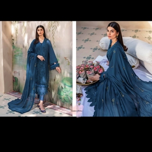 Ssumaira Collection <b>Presenting</b> Embroidered Lawn Chikankari Collection with Mukesh Chiffon Dupatta - Product Image 3