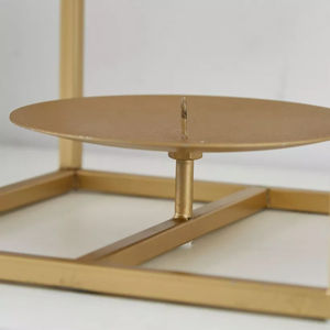 Juego de 2 portavelas navideños Decoración festiva de mesa Candelabros de metal hechos a mano de la mejor calidad Hecho EN LA India - Product Image 6