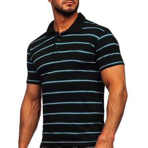 Venta al por mayor Polo camiseta Streetwear moda rayas Golf verano Camisetas hombres - Product Image 1
