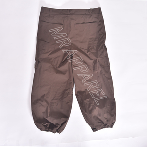Men Waterproof Cargo Snow <b>Pants</b> With Zip Pockets Gore Tex Material Brown Wide Leg Style - Product Image 2