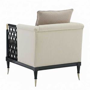 CHAWOO 75x73x80cm Single <b>Sofa</b> Chair Contemporary Design Ash Wood with Felt Fabric Upholstery GSD68093 - Product Image 4