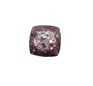 100% Natural multicolor brillante Bloodshot Sunstone forma cuadrada Arco Iris celosía Iolita piedra preciosa fabricación de joyas
