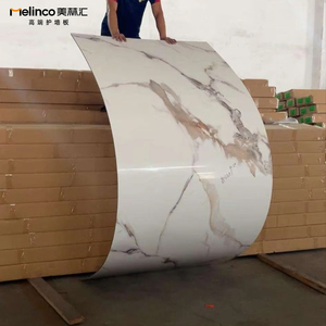 Melinco impermeabile in fibra di bambù Co-estruso pannello di parete impiallacciatura di <span class=keywords><strong>legno</strong></span> WPC pannelli solidi pieghevole <span class=keywords><strong>fogli</strong></span> per la decorazione d'interni - Product Image 1