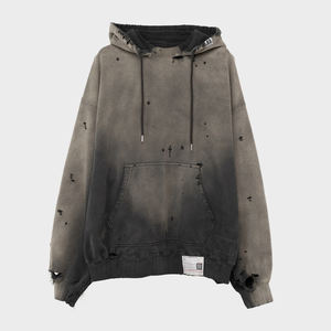 Sudaderas con capucha personalizadas Hip Hop Sudadera con capucha de manga larga con capucha Impresión Moda Pullover Personalizar Oversize 400GSM 65 Algodón 35 poliéster - Product Image 4