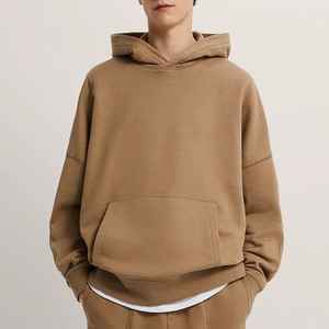 Sudadera con capucha Unisex Premium de algodón pesado estilo holgado 300 + GSM invierno otoño abrigo de hombre con capucha - Product Image 1