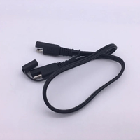 Câble d'alimentation SAE 1000 mm isolé en PVC 300 V, conducteur en cuivre 16 AWG, 41 conducteurs, indice de température 60°C/105°C, noir, usage industriel