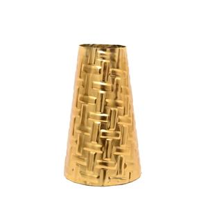 Florero de metal de diseño antiguo Floreros de tamaño mediano del mejor diseño Decorativo de alta calidad con tamaños de 16x7 pulgadas - Product Image 3