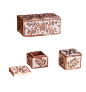 ชุดที่วางธูปไฟฟ้าแบบดั้งเดิมของอาหรับฝังด้วยลายดอกไม้สำหรับใช้ในร่มของขวัญรอมฎอนที่สมบูรณ์แบบ - Product Image 5