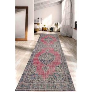 Alfombra Roja Estilo Turco: Diseño Marroquí Antideslizante, Fácil de Limpiar, Alfombra Suave No Tejida - Product Image 4