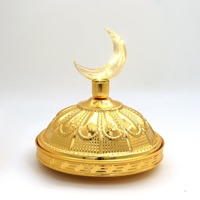 Prix de gros dernières dates de service couleur or bols et plateaux pour les célébrations du Ramadan Eid et Iftar produits de décoration du Moyen-Orient