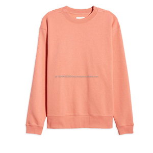 Vente en gros de pulls personnalisés 100% coton pour hommes sweats confortables coupe ajustée à manches longues col rond tissu polaire brodé - Product Image 4