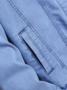 Veste en jean personnalisée 100% coton pour hommes, manteau en jean de couleur unie, fabricant et fournisseur fiables - Product Image 4