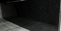 Granite noir Galaxy haute résistance, garantie 2 ans, finition antique moderne, grandes dalles pour revêtement mural et sol intérieur/extérieur