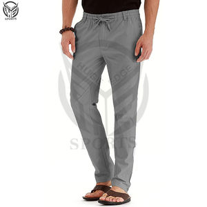 Venta al por mayor Fitness Cargo Jogging Pantalones apilados Hombres Pantalones personalizados Correr Joggers en blanco Track Cargo Pantalones para hombres - Product Image 5