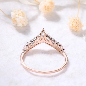 แหวนเพชรสีทอง14kt ออกแบบให้เป็นของขวัญที่ดีที่สุดสำหรับเธอแหวนหมั้นแหวนพลอยบุษราคัมสีฟ้า - Product Image 4