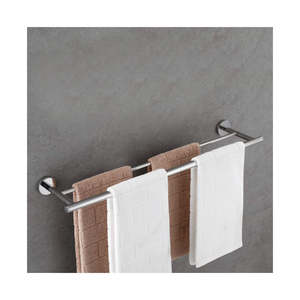 Porte-serviettes de salle de bain en métal pour maisons modernes avec fixation murale - Product Image 5