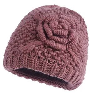 Chapeau en tricot pour femme de style rétro, toutes saisons, chaud, bonnet de nuit rose, broderie 3D, imprimé lumineux, nœuds peints à la main, mère, épouse - Product Image 4