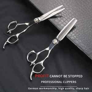 Tijeras para cortar el cabello, tijeras para salón de peluquería, tijeras de adelgazamiento, juego de tijeras de peluquería, proveedor profesional de fábrica - Product Image 3