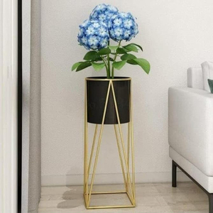 Top Quality New Arrival Gold Finished Customized Size Flower <b>Stand</b> Pot <b>Stand</b> for Wedding Home Side <b>Corner</b> Living Room Decoration - Product Image 2