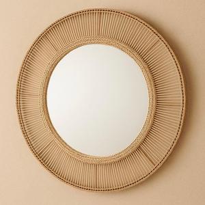 Espejo de pared de ratán bohemio retro hecho a mano con diseño duradero - Product Image 2