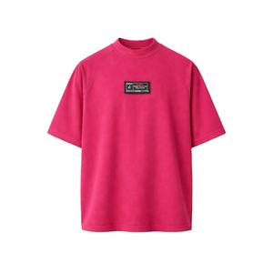 Camisetas de Hombre IOTA SPORTS Personalizadas, 280gsm 300gsm, 100% Algodón, Estilo Oversize, Hombros Caídos, Color Rosa Oscuro, Fabricantes - Product Image 1