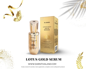 เซรั่มสีทองบัว24K ลดริ้วรอยบนใบหน้าเจลเบาสบายลดสิวเรียบเนียนสำหรับผิวแพ้ง่าย - Product Image 3