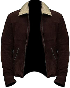 Chaqueta Bomber Clásica de Cuero Vacuno Genuino para Hombre, Cuello Alto, Letras, Tela Impermeable de Lona, Personalizable, Ropa de Abrigo de Invierno - Product Image 5