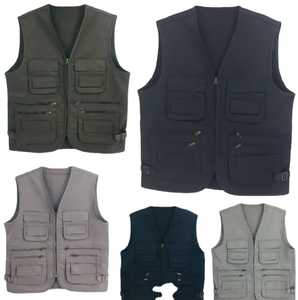 เสื้อกั๊กนิรภัยสีดำสะท้อนแสงชุดทำงานสำหรับผู้ชายชุดทำงานรักษาความปลอดภัยส่วนบุคคลมองเห็นได้ชัดเจน - Product Image 2