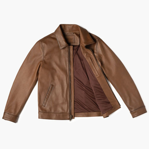 Veste à capuche en cuir véritable de qualité supérieure, prix imbattable, mode personnalisée pour hommes, fabriquée au Pakistan, imperméable, respirante, coupe-vent, hiver - Product Image 4