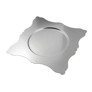 Platos de Presentación de Metal Plateado al por Mayor con Diseño de Rayos de Sol y Borde Barroco en Relieve para Decoración de Mesa de Bodas y Eventos, Buen Precio - Product Image 2