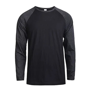 T-shirt à manches longues pour homme, coupe slim, couleur contrastée, 100% coton, logo personnalisé, fabricant OEM, Bangladesh - Product Image 3