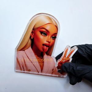 Paleta de acrílico profesional para extensiones de pestañas, soporte para pestañas, herramientas para artistas de pestañas, suministros para salón de belleza - Product Image 4