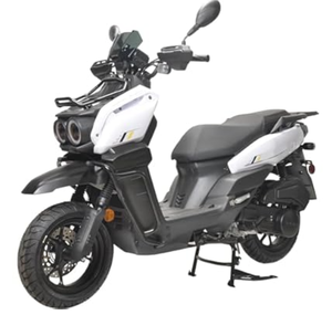 NUEVA Motocicleta HHH Tank 150 Original, Motocicleta Automática de Gasolina de 150cc para Adultos con Ruedas de Aluminio de 12 Pulgadas (Blanca) - Product Image 1