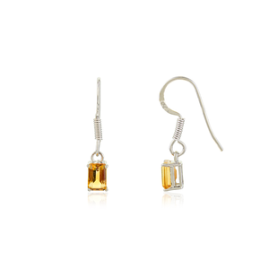 Pendientes de gota de citrino amarillo natural 100% de calidad superior al por mayor joyería clásica de Plata de Ley 925 para mujer para regalo de fiesta - Product Image 5