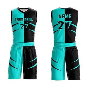 Uniforme de baloncesto de secado rápido, conjuntos de camisetas de baloncesto de último diseño, uniforme de baloncesto portátil de doble cara para hombres - Product Image 2