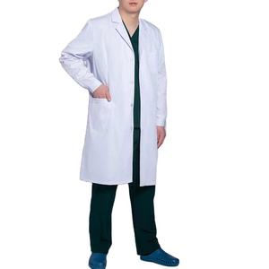 Blouses de laboratoire blanches personnalisées blouse chirurgicale 100% coton uniformes de vêtements d'hôpital de haute qualité - Product Image 1