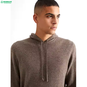 Hoodie thermique en molleton 100 % coton coupe ample pour l'hiver, style streetwear, idéal pour la mode décontractée brodée et vieillie - Product Image 5