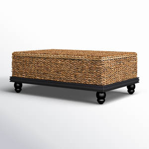 Nordic Style Single Convertible Coffee Table with Glass Top Farmhouse <b>Living</b> Room Furniture <b>for</b> Entry and <b>Living</b> Room - Product Image 4