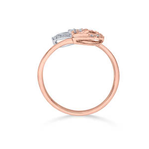 Anillo de Diamantes con Pétalos Dobles - Joyería Elegante para Mujer - Product Image 5