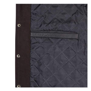 Chaqueta Varsity para Hombre, con Cuello Alto, Logotipo Frontal Bordado, Manga de Poliéster, Personalizable, al por Mayor, Ropa Casual - Product Image 6