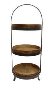 Luxurious Wedding Parties Cake Server Stand Handmade Design2 Tier Cup Cake Stand Natural Finishing - Product Image 5