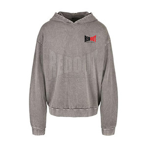 Ropa de Moda de Talla Grande, Sudaderas con Lavado Ácido, Ropa de Invierno, Color Sólido, Impresión de Logotipo Personalizada, Sudaderas con Lavado Ácido - Product Image 1