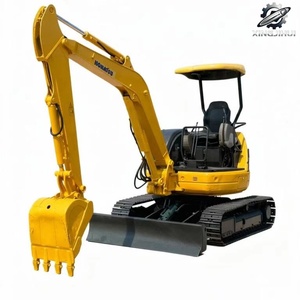 Excavadora de cadenas usada Komatsu PC35 de 3.5 toneladas con cucharón de 0.22m³, marca original japonesa, excavadora de construcción de tamaño pequeño, pocas horas de uso. - Product Image 1