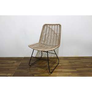 Comhome-Carrito de barra de ratán costero con ruedas para servir y entretenerse al aire libre - Product Image 1