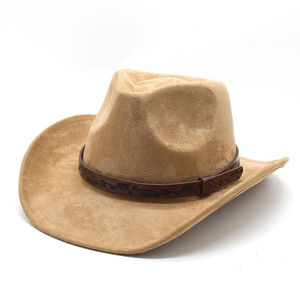 Elegante Sombrero Vaquero Occidental de Cuero - Moda Country Moderna para Fiestas de Invierno y Viajes al Aire Libre, Unisex, Colores Personalizables - Product Image 5